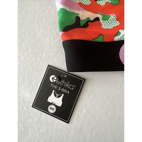 ETHIKA The SPORTS BRA Pink Red Black Nude Women Size X-Small - Picture 3 of 5